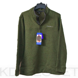 Men’s Radiator Quarter Button Pullover Woven Interior EDDIE BAUER‎
